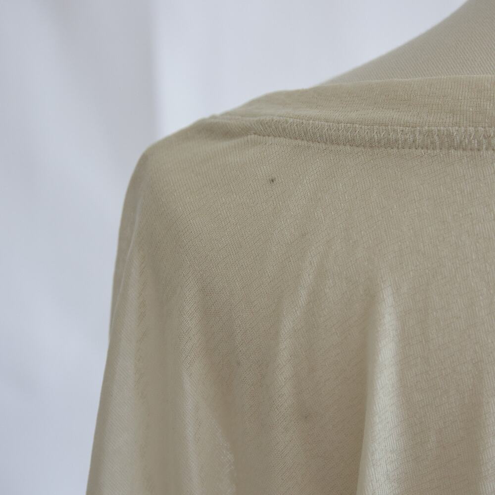 Anthropologie Ivory Short Sleeve Draped Tee - Picture 5 of 6